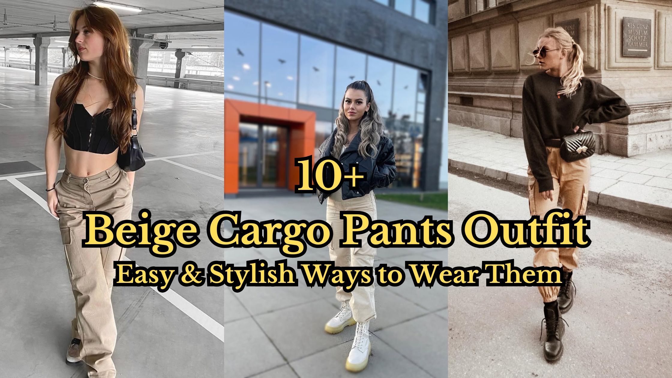 Beige Cargo Pants Outfit