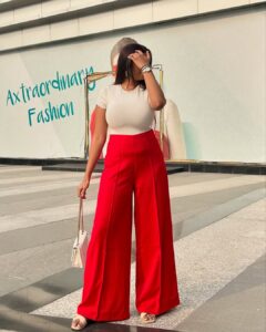 How to Style Red Pants