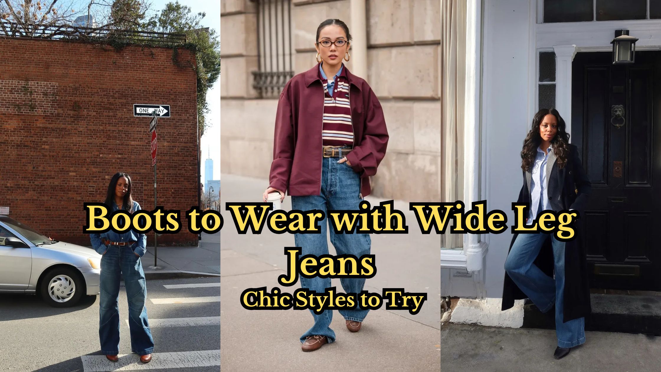 Boots to Wear with Wide Leg Jeans