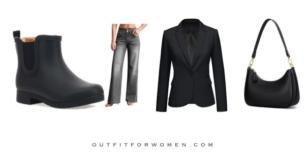 Chelsea Boots & Wide Leg Jeans