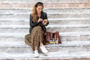 Midi Dress with Sneakers