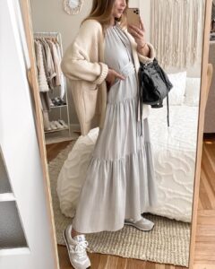 Maxi Dresses with Sneakers