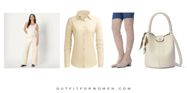 Wide Leg Jeans with Sock Boots