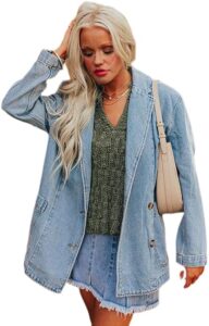 Denim Blazer Women Outfit Ideas