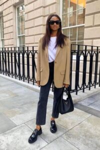 how to style a chunky loafers