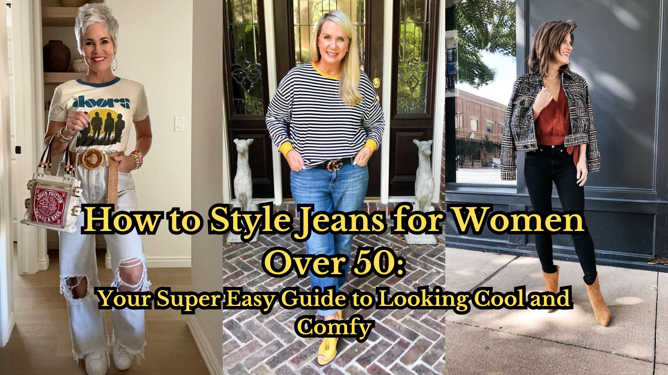 How to Style Jeans for Women Over 50