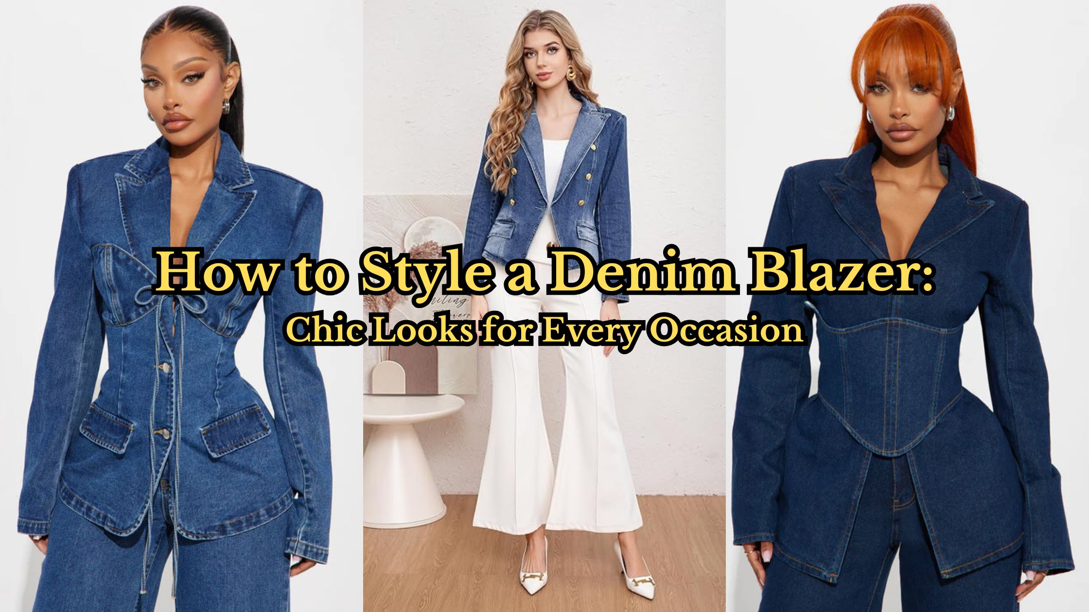 How to Style a Denim Blazer