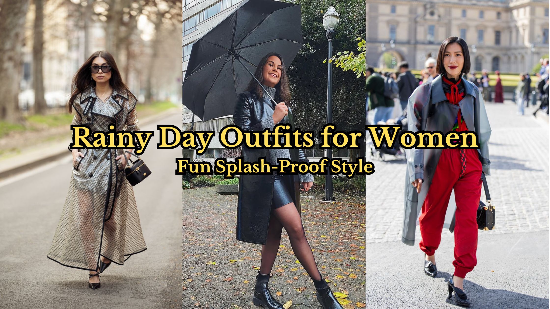 Rainy Day Outfits for Women