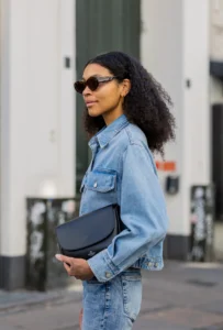 Double Denim Dream: Cropped Jacket + High-Waist Jeans