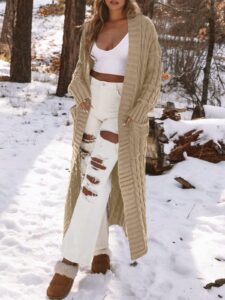 how to style long cardigan for women