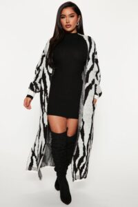 how to style long cardigan