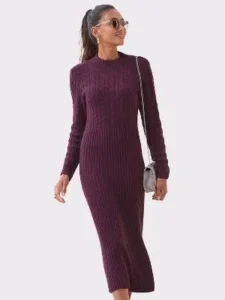 midi sweater dress with sneakers