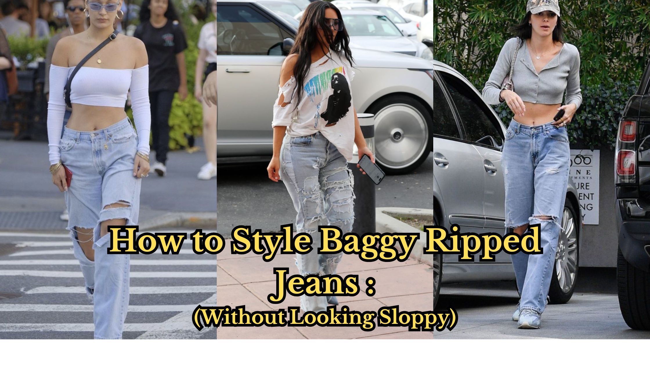 How to Style Baggy Ripped Jeans Without Looking Sloppy