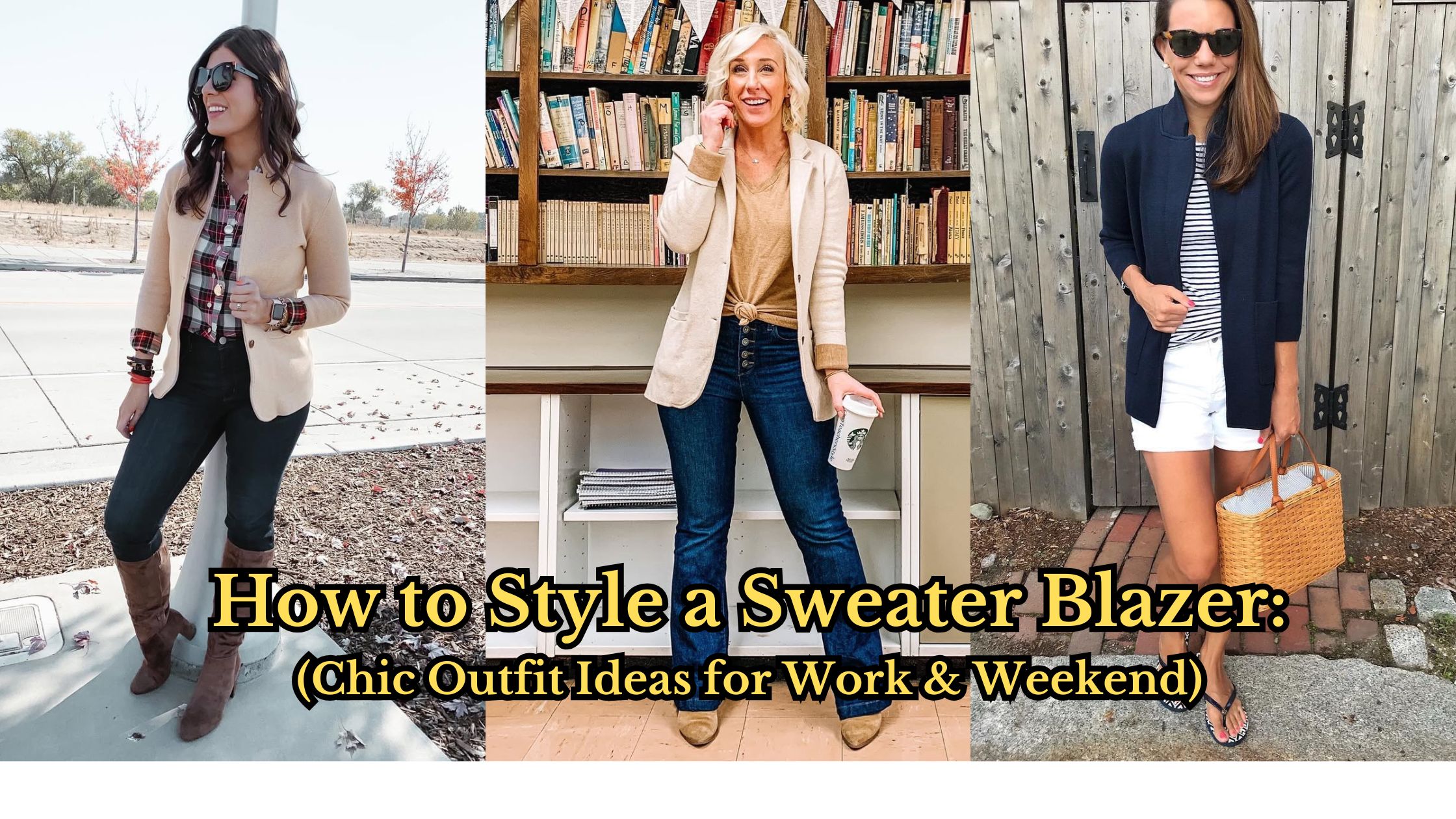 How to Style a Sweater Blazer Chic Outfit Ideas for Work & Weekend