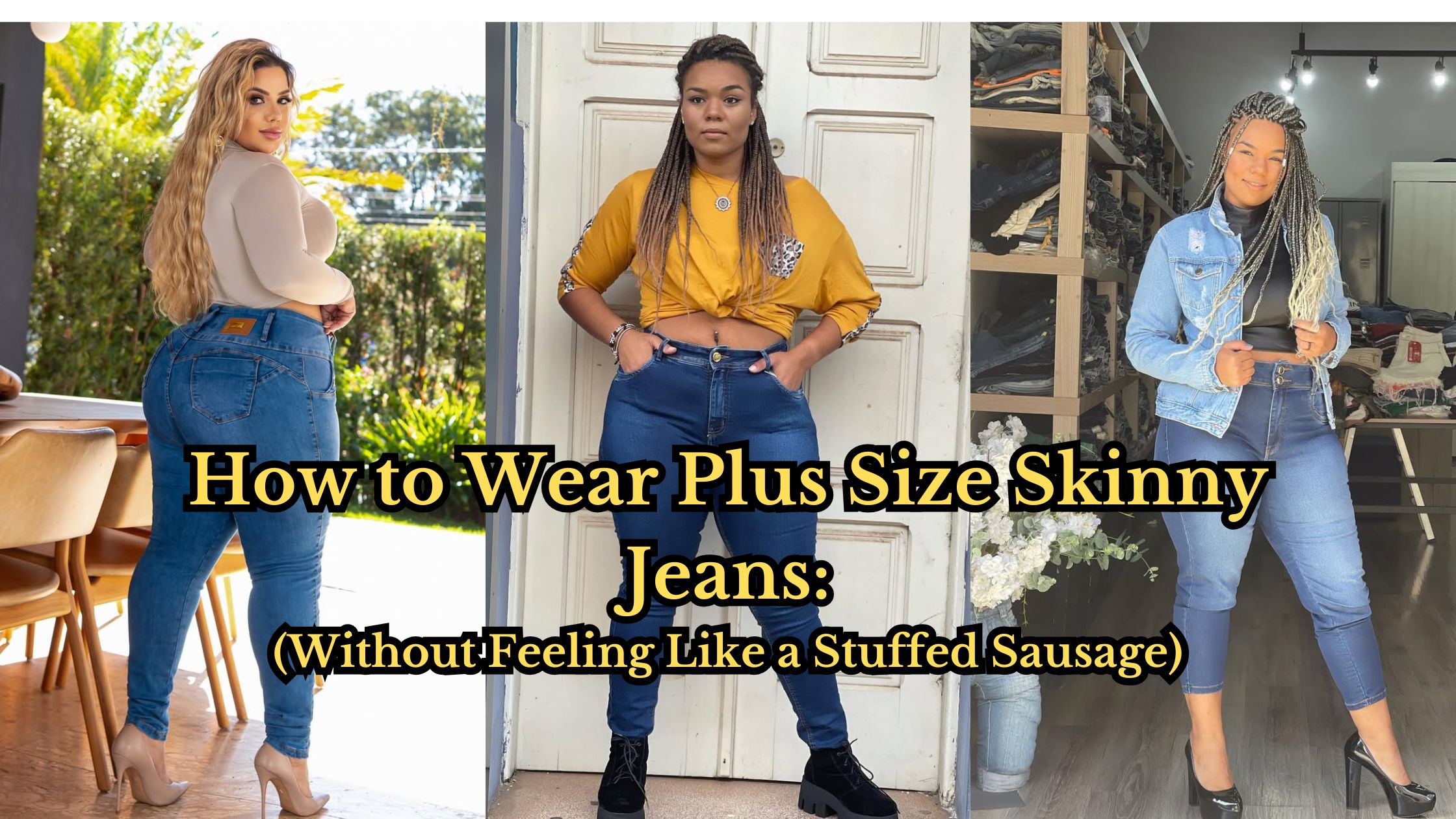 How to Wear Plus Size Skinny Jeans