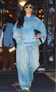 Rihanna Denim on Denim