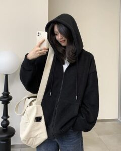 how to style zip up hoodie