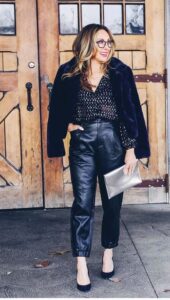 what to wear with leather leggings